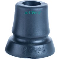 Antirutsch Krückenkapsel für Gehhilfen und Gehstöcke mit Rohrdurchmesser von 22-24 mm von activera