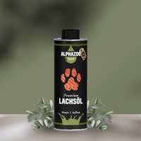 Alphazoo Premium Lachsöl für Hunde & Katzen I Natürliches Omega-3 Fischöl von alphazoo