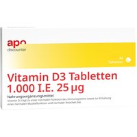 Vitamin D3 Tabletten 1000 I.e. 25 mcg von apodiscounter von apo-discounter.de