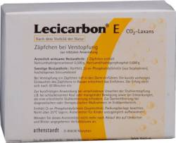 LECICARBON E CO2 Laxans Erwachsenensuppositorien 100 St von athenstaedt GmbH & Co KG