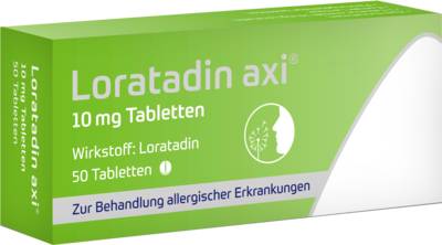 LORATADIN axi 10 mg Tabletten 50 St von axicorp Pharma GmbH