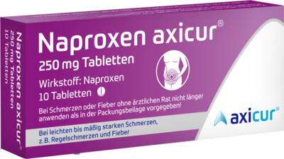NAPROXEN axicur 250 mg Tabletten 10 St von axicorp Pharma GmbH