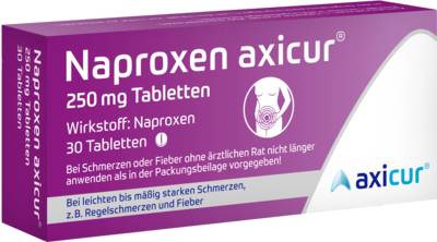 NAPROXEN axicur 250 mg Tabletten 30 St von axicorp Pharma GmbH