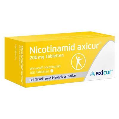 NICOTINAMID axicur 200 mg Tabletten 100 St von axicorp Pharma GmbH