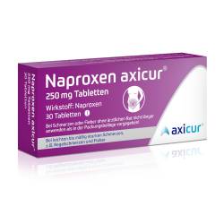 Naproxen axicur 250 mg von axicorp Pharma GmbH - Geschäftsbereich OTC (Axicur)