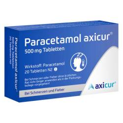 PARACETAMOL axicur 500 mg Tabletten 20 St von axicorp Pharma GmbH
