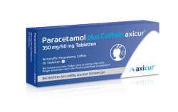 PARACETAMOL plus Coffein axicur 350 mg/50 mg Tabl. 20 St von axicorp Pharma GmbH