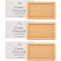 bedrop Vorteilsset: Propolis-Honig-Seife natürliche Handseife / Körperseife im 3er Set von bedrop