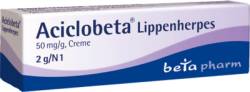 ACICLOBETA Lippenherpes Creme 2 g von betapharm Arzneimittel GmbH