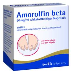 AMOROLFIN beta 50 mg/ml wirkstoffhalt.Nagellack 3 ml von betapharm Arzneimittel GmbH