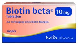 BIOTIN BETA 10 mg Tabletten 100 St von betapharm Arzneimittel GmbH
