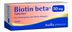 BIOTIN BETA 10 mg Tabletten 20 St von betapharm Arzneimittel GmbH
