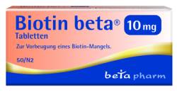 BIOTIN BETA 10 mg Tabletten 50 St von betapharm Arzneimittel GmbH