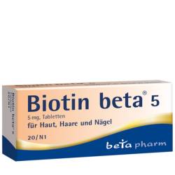 BIOTIN BETA 5 Tabletten 20 St von betapharm Arzneimittel GmbH