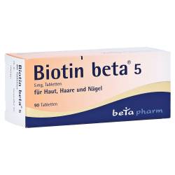 "Biotin beta 5 Tabletten 90 Stück" von "betapharm Arzneimittel GmbH"