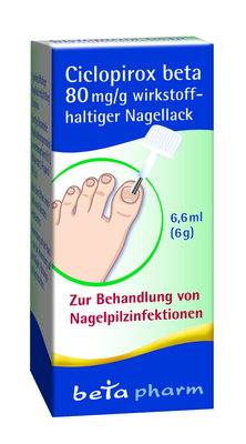 CICLOPIROX beta 80 mg/g wirkstoffhalt.Nagellack 6.6 ml von betapharm Arzneimittel GmbH