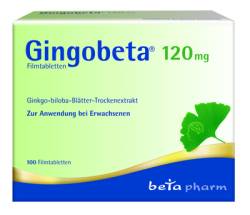 GINGOBETA 120 mg Filmtabletten 100 St von betapharm Arzneimittel GmbH