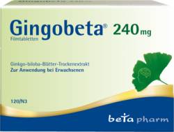 GINGOBETA 240 mg Filmtabletten 120 St von betapharm Arzneimittel GmbH