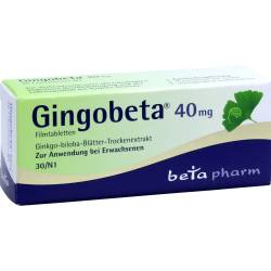 GINGOBETA 40 mg Filmtabletten 30 St Filmtabletten von betapharm Arzneimittel GmbH