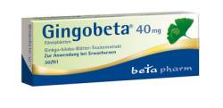 GINGOBETA 40 mg Filmtabletten 30 St von betapharm Arzneimittel GmbH