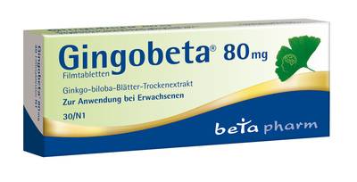 GINGOBETA 80 mg Filmtabletten 30 St von betapharm Arzneimittel GmbH