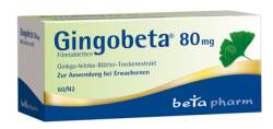 GINGOBETA 80 mg Filmtabletten 60 St von betapharm Arzneimittel GmbH