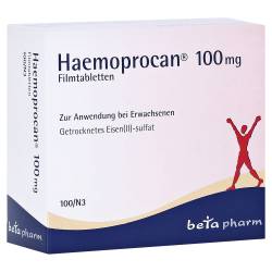 "Haemoprocan 100mg Filmtabletten 100 Stück" von "betapharm Arzneimittel GmbH"