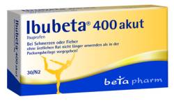 IBUBETA 400 akut Filmtabletten 30 St von betapharm Arzneimittel GmbH