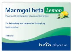 MACROGOL beta Lemon Plv.z.Her.e.Lsg.z.Einnehmen 10 St von betapharm Arzneimittel GmbH