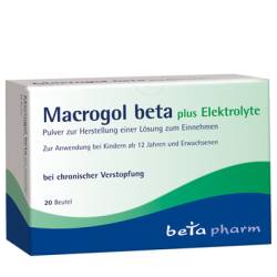 MACROGOL beta plus Elektrolyte Plv.z.H.e.L.z.Einn. 20 St von betapharm Arzneimittel GmbH