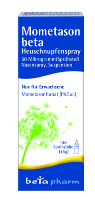 MOMETASON beta Heuschnupfenspray 50�g/Sp.140 Sp.St 18 g von betapharm Arzneimittel GmbH