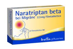 NARATRIPTAN beta bei Migr�ne 2,5 mg Filmtabletten 2 St von betapharm Arzneimittel GmbH