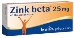 ZINK BETA 25 Brausetabletten 40 St von betapharm Arzneimittel GmbH