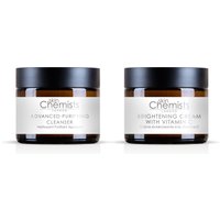 Aufhellende Creme von skinChemists mit Vitamin C + Advanced Purifying Cleanser