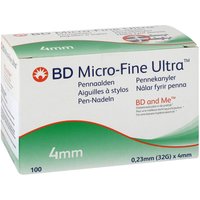 Bd Micro-fine+ 4 Pen-nadeln 0,23x4 mm