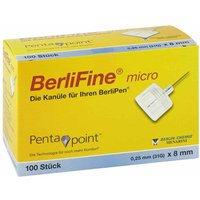 Berlifine micro KanÃ¼len 0,25x8 mm