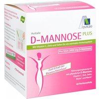 D-Mannose Plus 2000 mg mit Vitamine und Mineralstoffe Sticks