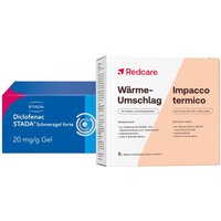 Diclofenac Stada® 20 mg/g Gel- Schmerzgel forte + Redcare Wärmeumschlag