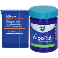 Erkältungsset Wick VapoRub + Orthomol Vitamin C depo