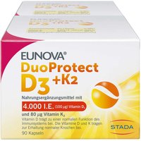 Eunova DuoProtect Vitamin D3+K2 4000IE/80UG von Eunova