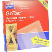 Gotac Hydrogel-pflaster L 10x10 cm steril