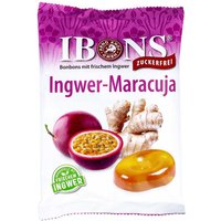 Ibons Ingwer Maracuja ohne Zucker TÃ¼te Lutschbonbons