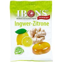 Ibons Ingwer Zitrone ohne Zucker TÃ¼te Lutschbonbons