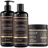 Kerargan - Anti-Haarausfall Duo Shampoo, Conditioner & Maske Rizinusöl