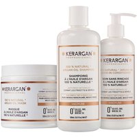Kerargan - Disziplinierendes Trio Shampoo, Maske & Leave-In mit Arganöl