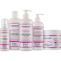 Kerargan - Volumen-Set Shampoo, Conditioner, Maske, Serum & Leave-In mit Biotin & Kollagen