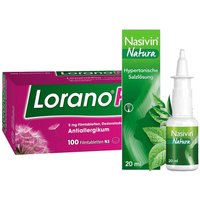 Lorano® Pro -Die Allergietablette + Nasivin Natura Nasenspray