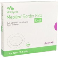 Mepilex Border Flex Schaumverb.haft.7,8x10 cm oval