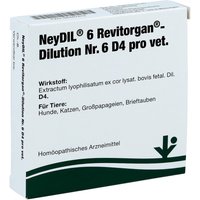 Neydil Nummer 6 Revitorgan Dilution d 4 pro veterinÃ¤r Ampullen