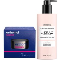 Orthomol Femin + Lierac Arkeskin Die Menopause Körpermilch